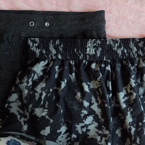 Nike Blue Camouflage & Dark Gray Athletic Shorts